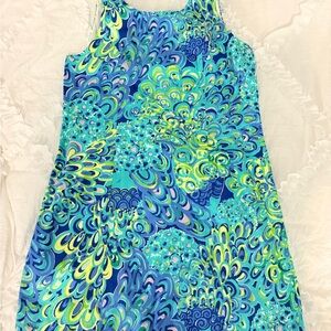 Lilly Pulitzer Blue and Green Patterned Dress